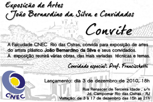 Convite – Exposição de Artes no CNEC