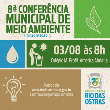 Rio das Ostras prepara 8ª Conferência Municipal de Meio Ambiente