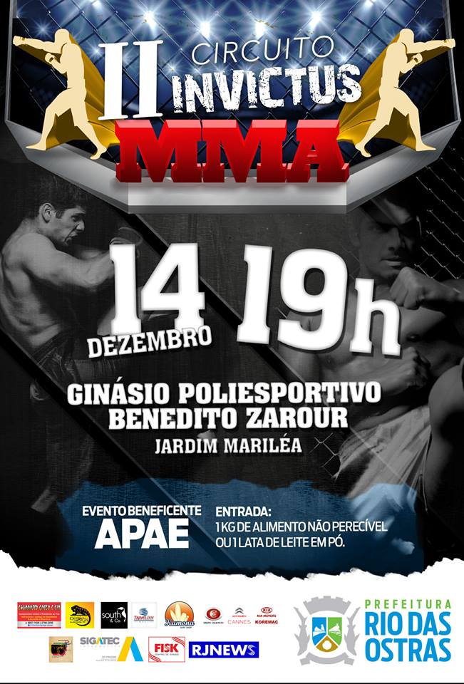 Rio das Ostras sedia campeonato de MMA neste sábado