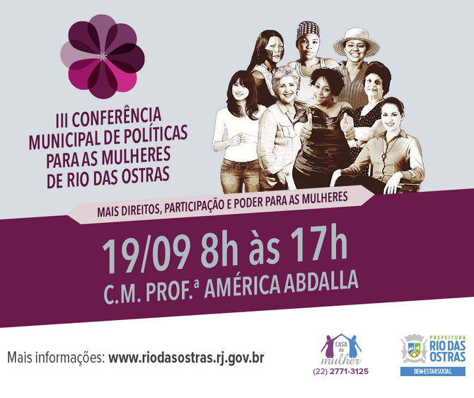 III Conferência Municipal de Políticas para as Mulheres de Rio das Ostras