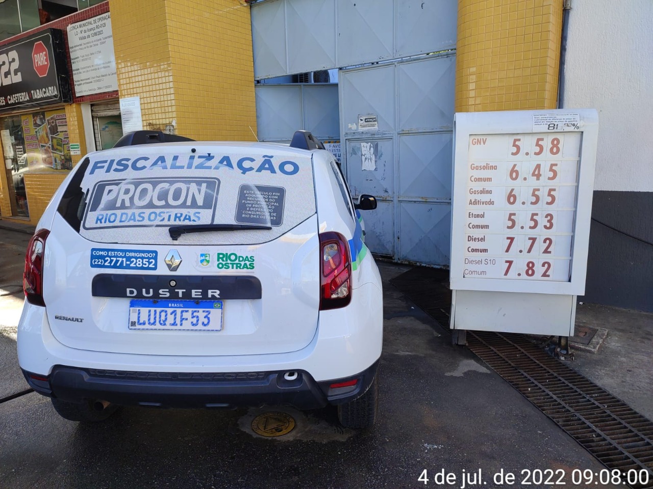 Procon de Rio das Ostras fiscaliza redução do ICMS nos postos de combustíveis