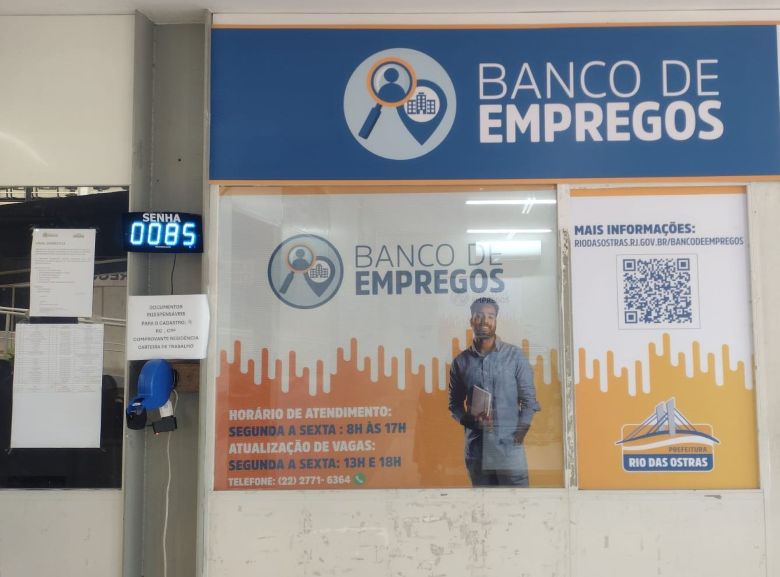 Banco de Empregos de Rio das Ostras oferece 477 vagas