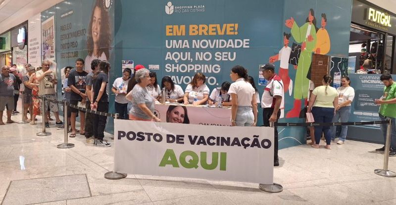 Saúde promove vacinação no Shopping Plaza Rio das Ostras no sábado, dia 27