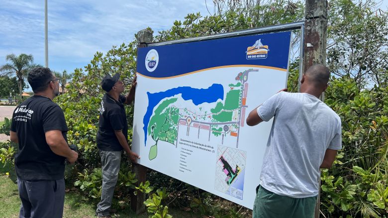 Lagoa de Iriry em Rio das Ostras recebe nova sinalização