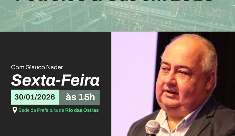 Palestra discute cenários e tendências da indústria de petróleo e gás em Rio das Ostras