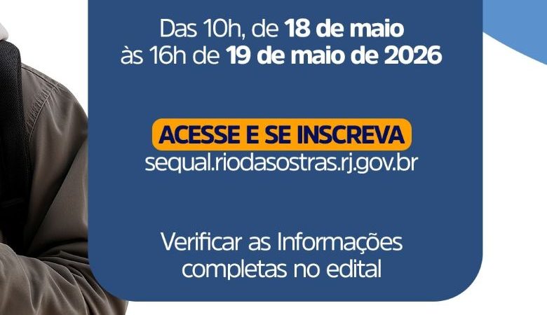 Rio das Ostras abre inscrições para cursos gratuitos de qualificação profissional