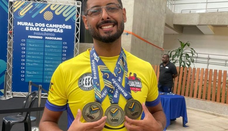 Riostrense é tricampeão em campeonato nacional de tênis de mesa