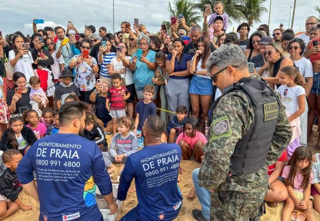Instituto BW realiza soltura de Tartaruga-Verde em Rio das Ostras
