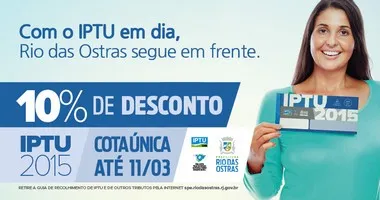 Contribuintes ainda podem quitar o IPTU em cota única e com desconto de 10%